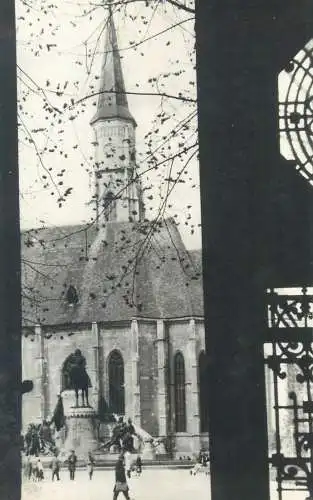 Romania postcard Cluj St. Mihail cathedral 1970