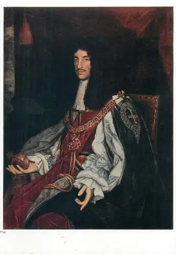 Painting postcard King Charles II Arthur Bryant