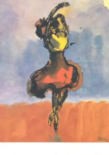 Painting postcard Emil Nolde Spitzentanz 2000