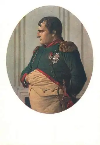 Painting postcard Verestchaguine Napoleon im Peters Palast France