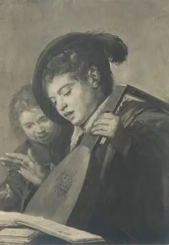 Painting postcard Museum zu Allerheiligen Schaffhausen Frans Hals Die Singenden Knaben