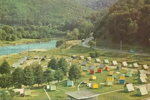 Hotels restaurants postcard Romania Cozia camping