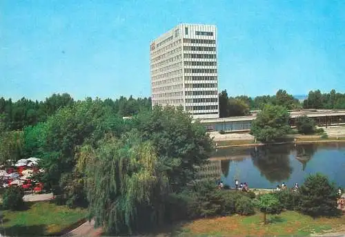 Hotels restaurants postcard Romania Black Sea Mamaia Pearl hotel 1980