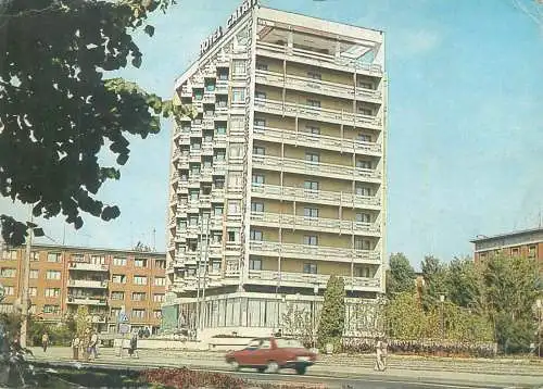 Hotels restaurants postcard Romania Galati
