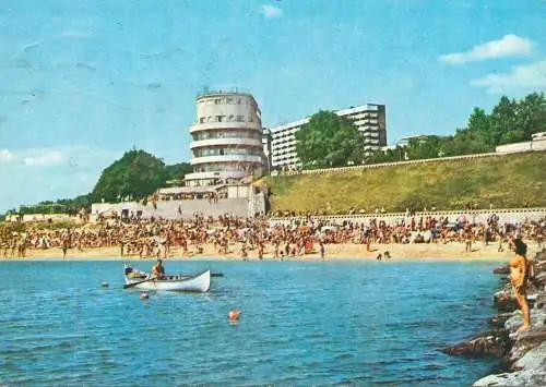 Hotels restaurants postcard Romania Black Sea Eforie North Belona villa 1976