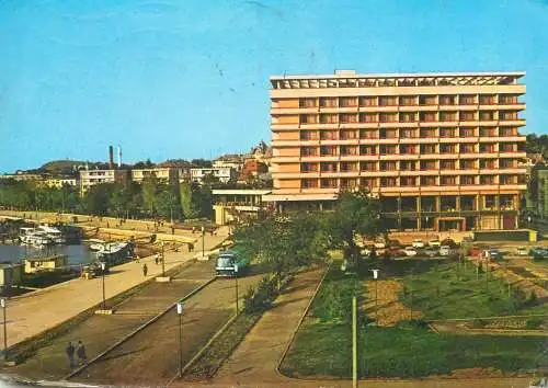 Hotels restaurants postcard Romania Tulcea Delta hotel 1970