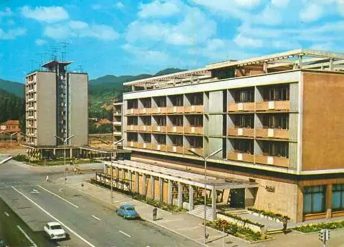 Hotels restaurants postcard Romania Baia Mare Bucharest hotel 1969