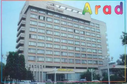 Hotels restaurants postcard Romania Arad Hotel Park