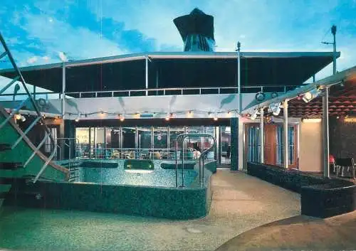 Hotels restaurants postcard Italy Trieste Galileo restaurant and hotel