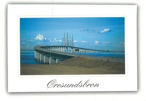 Sweden Postcard Oresunsbron bridge