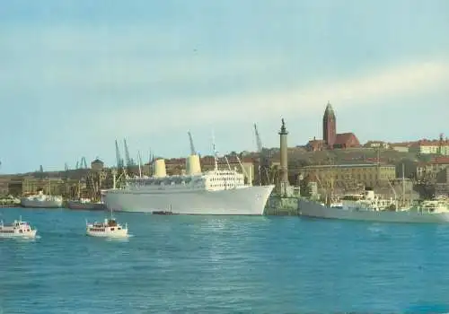 Postcard Sweden Goteborg the "Gripsholm" in harbor