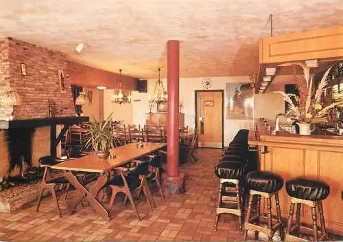 Hotels restaurants postcard Netherlands Bungalow Camping De Luttenberg 1963