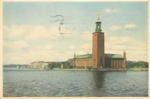 Postcard Sweden Stockholm the Town Hall