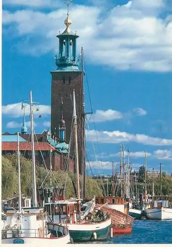 Postcard Sweden Stockholm City Hall