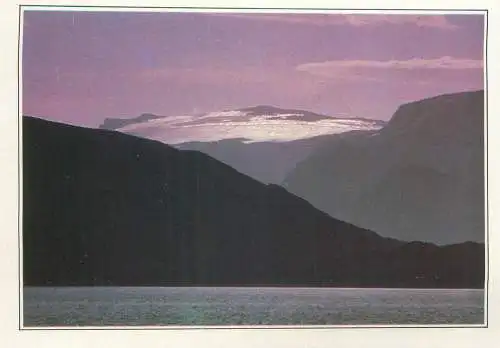 Postcard Norway polar glacier