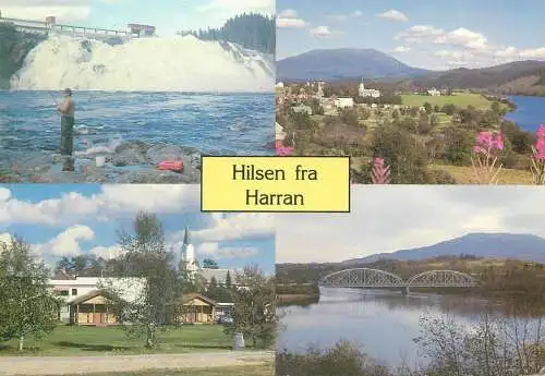 Postcard Norway Harran multi view