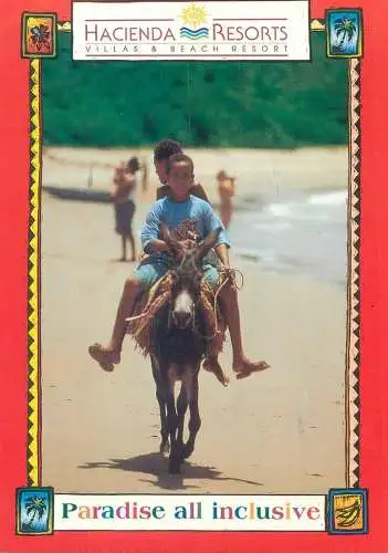Dominican Republic Hacienda Resorts Villas & Beach Resort paradise all inclusive ethnics donkey ride