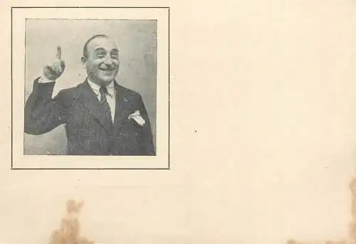 Romania carta postala annonymous person smile face grimace Tip. E. Lefkovits Arad