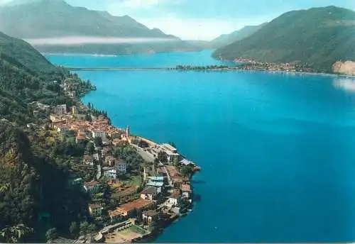 Italy Lombardy Campione d'Italia Lago di Lugano panorama
