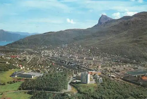 Postcard Norway Narvik general view