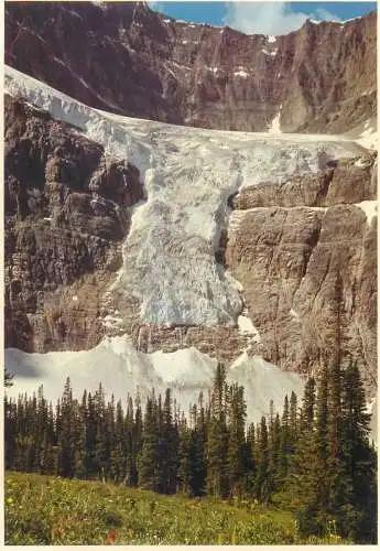Postcard Canada Angel glacier Jasper National Park
