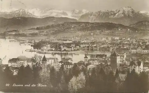 Luzern und die Alpen 1918