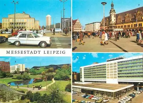 Germany postcard Messestadt Leipzig multi view
