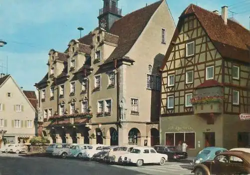 Germany postcard Sigmaringen Hohenzollern Rathaus mit Apotheke