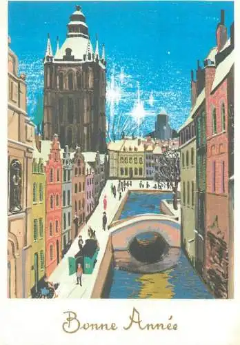 Belgium postcard greetings card Bonne Annee 1979