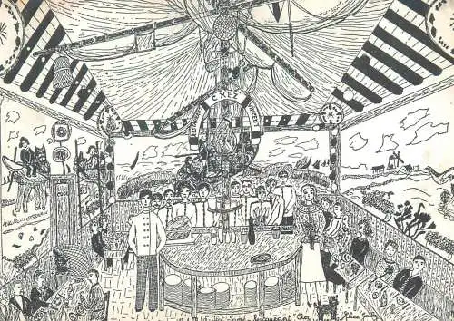 Belgium postcard Bruxelles rotisserie Vincent rue des Dominicains