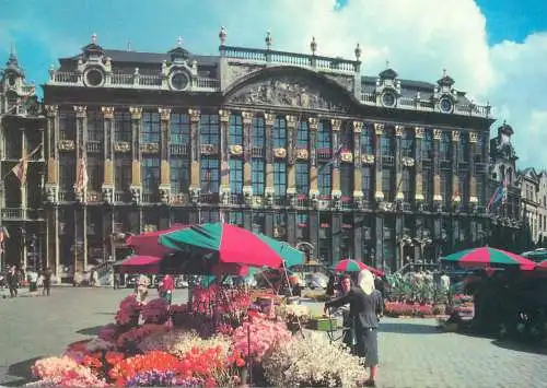 Belgium postcard Bruxelles a part of the Market Place