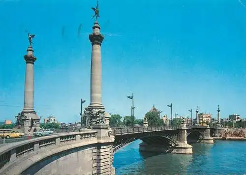 Belgium postcard Liege Fragnee bridge