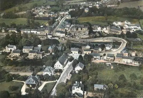 Belgium postcard Forrieres aerial panorama