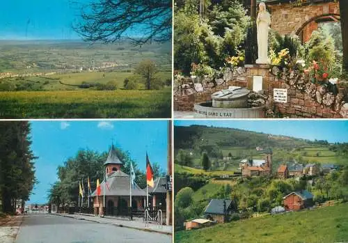 Belgium postcard souvenir de Banneux 1969 multi view