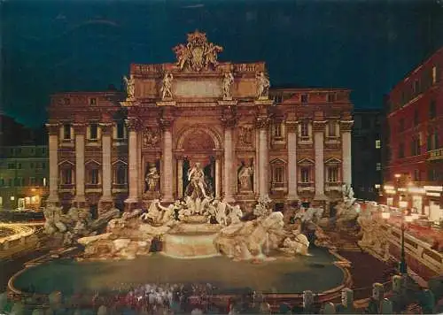 Italy postcard Rome Fontana di Trevi