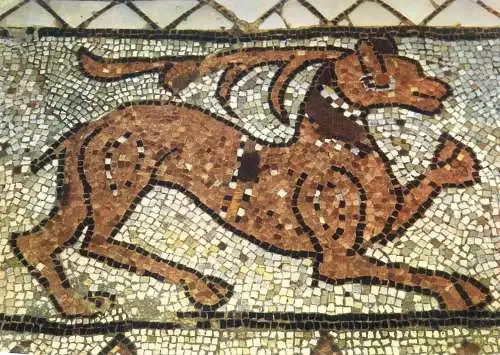 Italy postcard Abbazia di Pomposa Ferrara byzantine mosaic