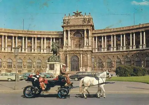 Austria postcard Wien souvenir carriage 1983