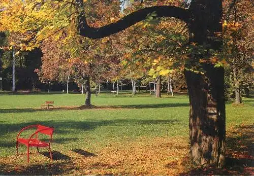Austria postcard Karnten Kurpark Warmbad 1991