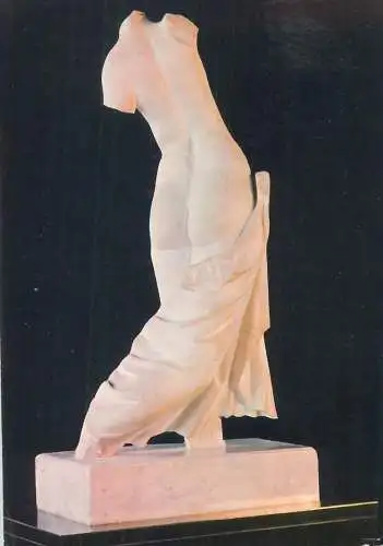 Austria postcard Bad Deutsch Altenburg museum Carnuntinum 1990 manade statue