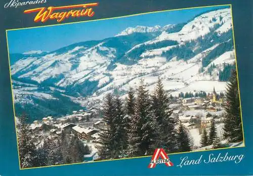 Austria postcard Wagrain winterparadies Salzburg 1992