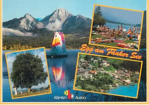 Austria postcard Karnten egg am Faaker See