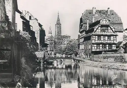France postcard Strasbourg la petite France 1954