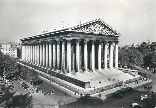 France postcard Paris la Madelaine 1964