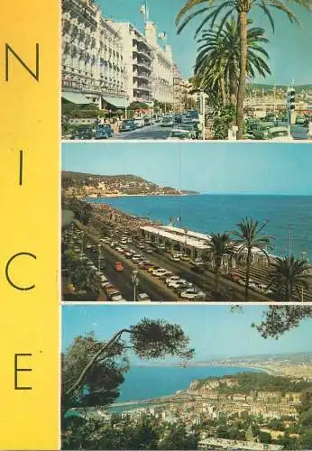 France postcard Cote d'Azur Nice 1978