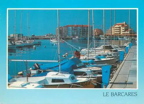France postcard Port Barcares Pyrenees Orientales 1993 yacht sail boat