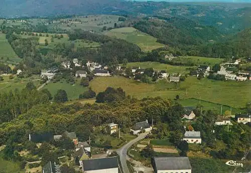 France postcard Albussac Correze aerial view 1980