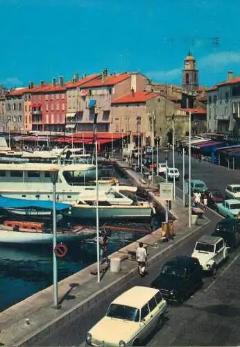 France postcard Var Saint Tropez le port et les quais 1980