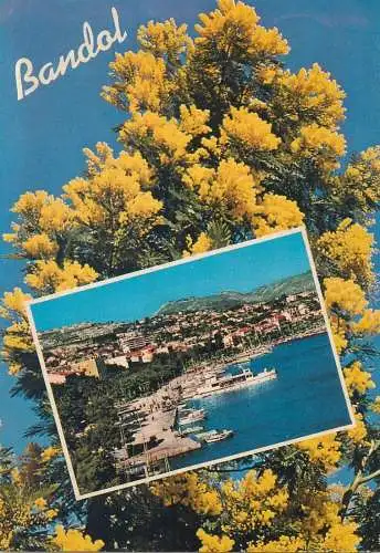 France postcard Cote Varoise souvenir de Bandol 1982