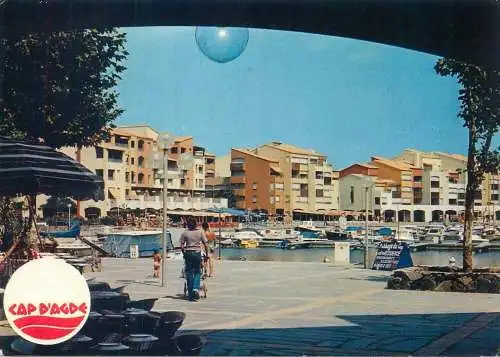 France postcard Languedoc le cap d'Agde Port Richelieu Port Saint Martin 1982