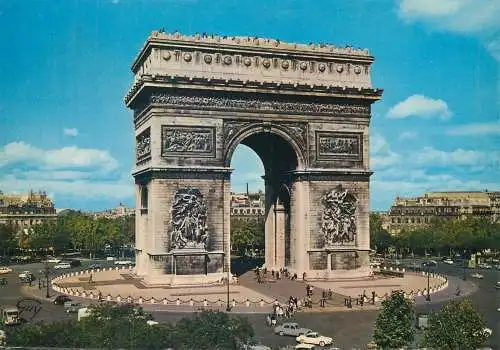France postcard Paris Arc de Triomphe 1966